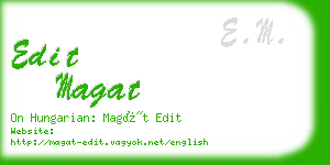 edit magat business card